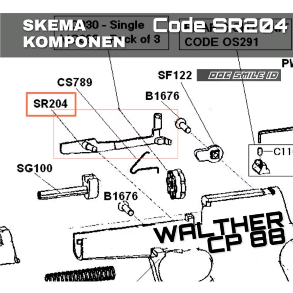 Gambar TRIGGER BAR WALTHER CP 88